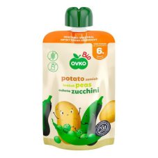 Příkrm brambory, hrášek, cuketa BIO 90g Ovko
