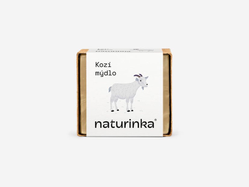 Mýdlo kozí Naturinka - Varianta: 55 g v obalu