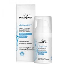 DERMACARE+ Tripeptide Skinfood Jelly superhydratační želé: obnova, omlazení, antistress pleti 30 ml Soaphoria