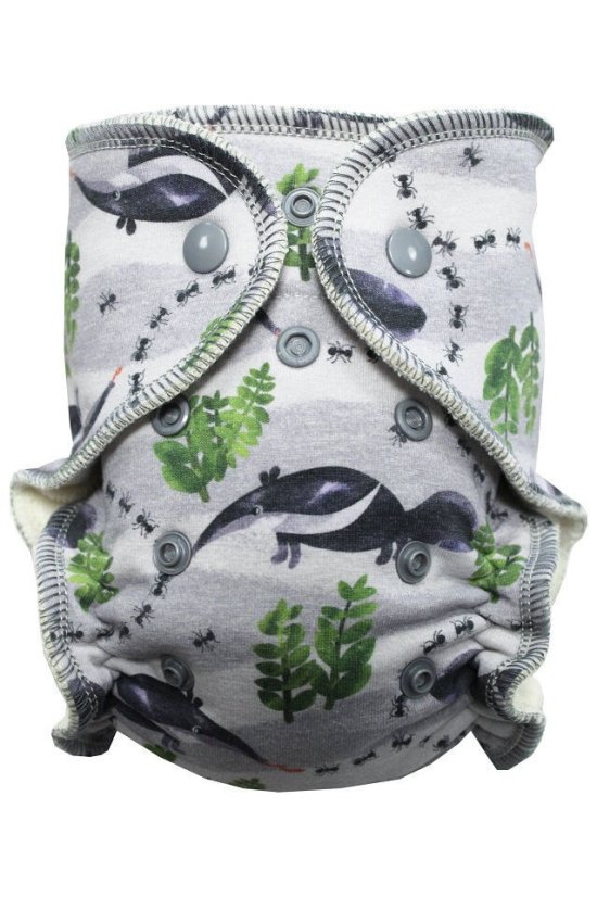 BIO Kalhotková plena s GOTS vel.M (6-15 kg) na patentky Breberky - Barva: Štěstí