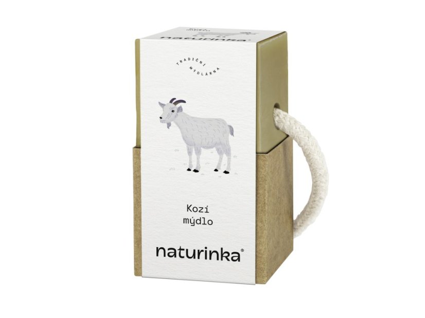 Mýdlo kozí Naturinka - Varianta: 55 g v obalu