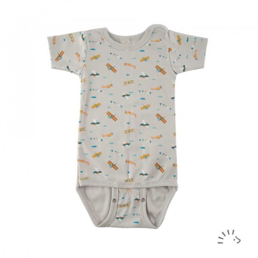 Body krátký rukáv bavlna Iobio - Barva: Birdy Dots, Velikost: 74/80