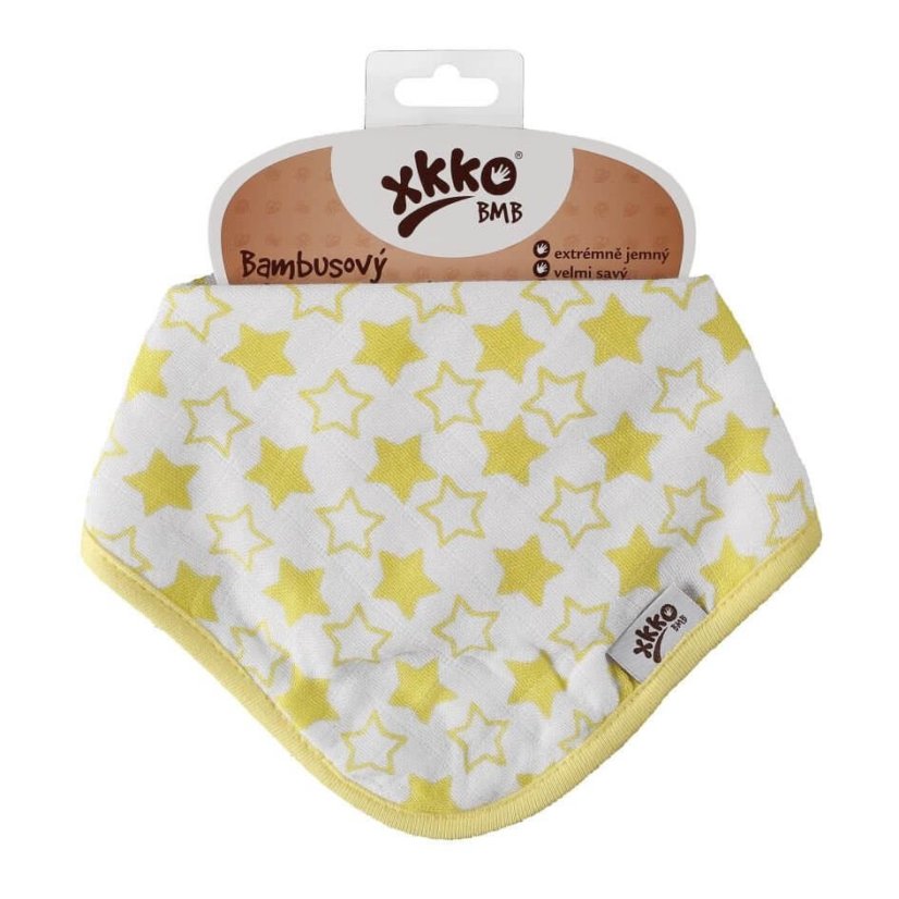 Bambusový slintáček/šátek se vzory XKKO - Barva: Watercolour Polka Dots