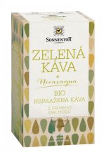 Zelená káva, nepražená 18 x 3 g SONNENTOR