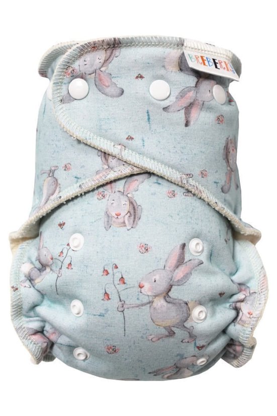 BIO Kalhotková plena s GOTS vel.M (6-15 kg) na patentky Breberky - Barva: Štěstí