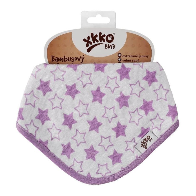 Bambusový slintáček/šátek se vzory pro dívky XKKO - Barva: Blue Wild Flowers
