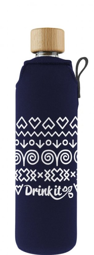 Lahev Čičmany modrá Drink It - Objem: 300 ml