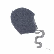 Čepice 100 % vlna šedá Iobio