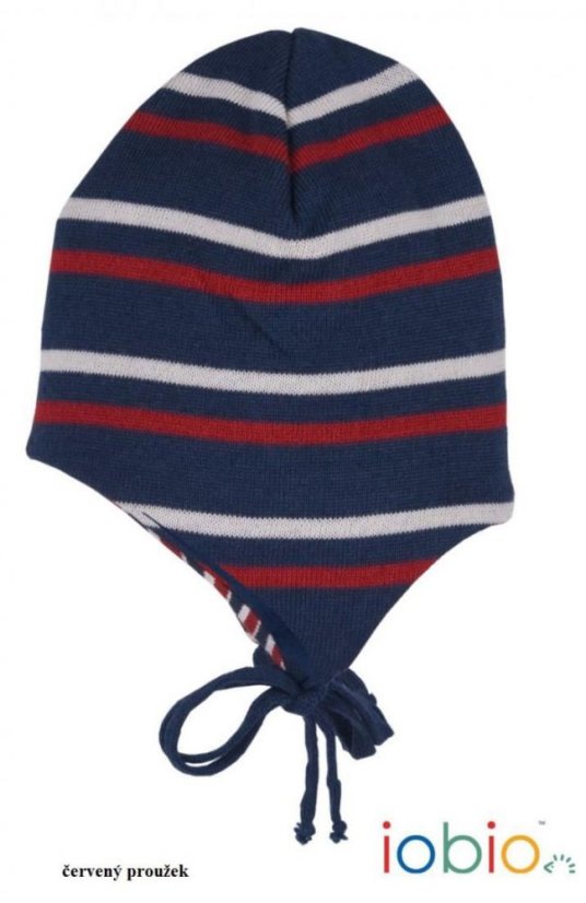 Zimní pletená čepice z MERINO vlny Iobio DOPRODEJ