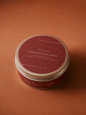 Sójová svíčka v plechovce - REBARBOROVÝ KOLÁČ 270 ml Candee Candles