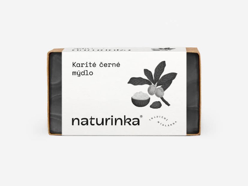 Mýdlo Karité s aktivním uhlím Naturinka