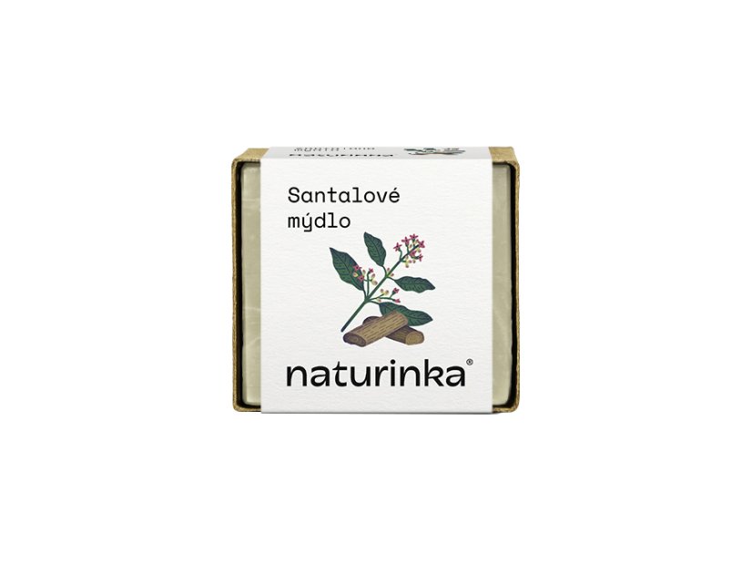 Mýdlo santalové Naturinka - Varianta: 55 g v obalu