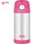 Dětská termoska s brčkem růžová 355 ml  Thermos