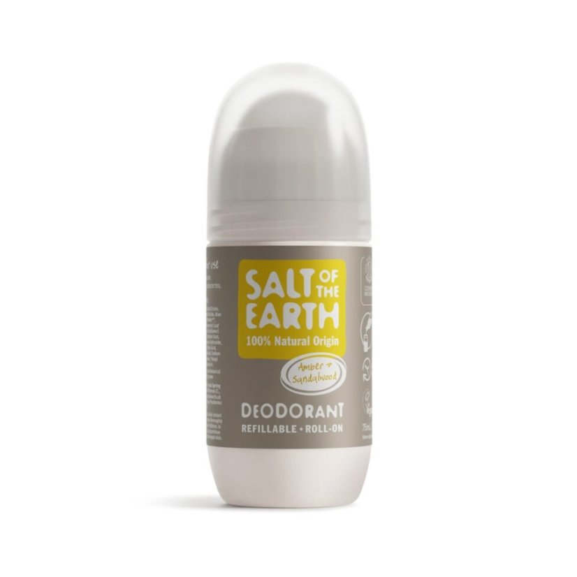 Deo roll on Amber+Santalwood doplňující 75 ml Salt of the earth