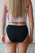 Menstruační kalhotky MODAL Klasické černé 3/5 Sayu