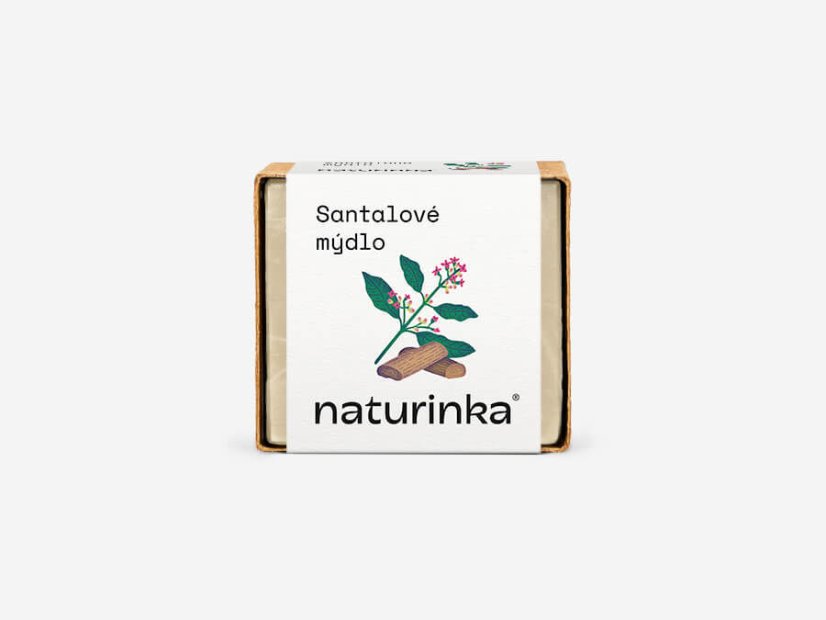 Mýdlo santalové Naturinka - Varianta: 55 g v obalu