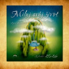 Kalendář Miluj svůj život 2026 Duhová kočka