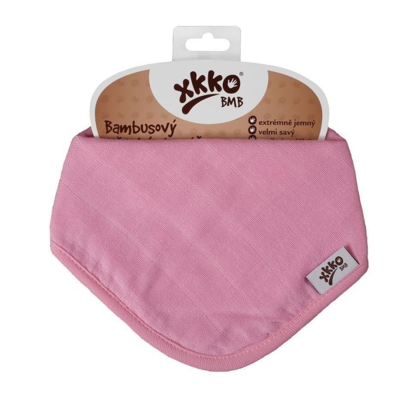 Bambusový slintáček/šátek jednobarevný XKKO
