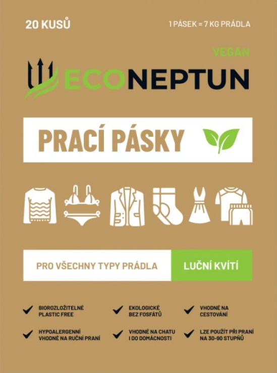 EcoNeptun prací pásky s vůní lučního kvítí - Velikost: 20 ks