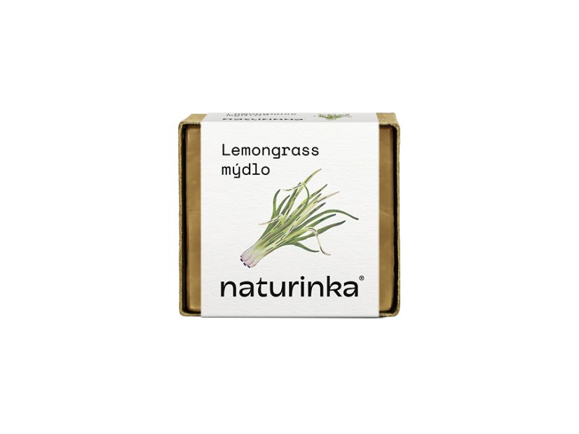 Mýdlo lemongrass Naturinka - Varianta: 55 g v obalu