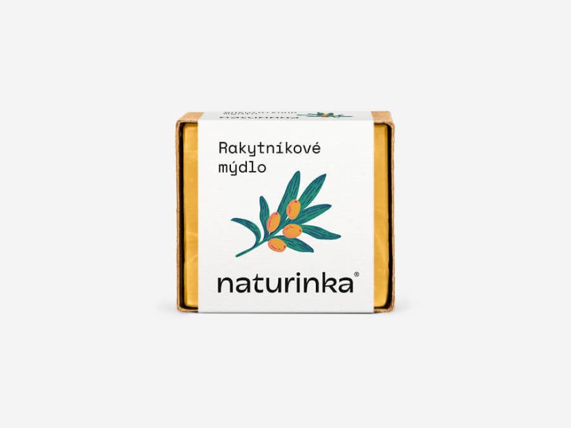 Mýdlo rakytníkové Naturinka - Varianta: 110 g v obalu