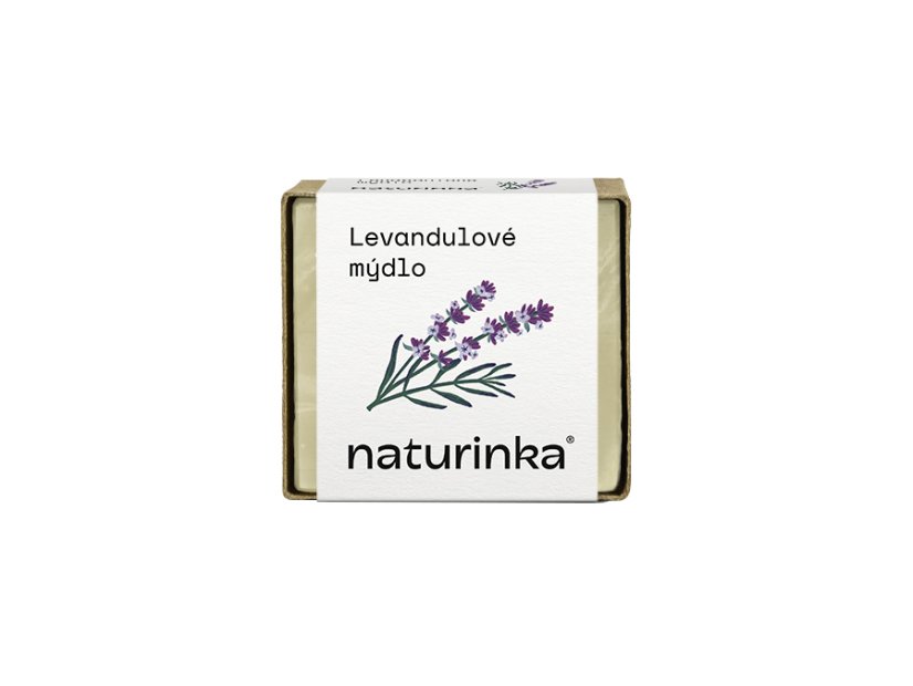 Mýdlo levandulové Naturinka - Varianta: 55 g v obalu