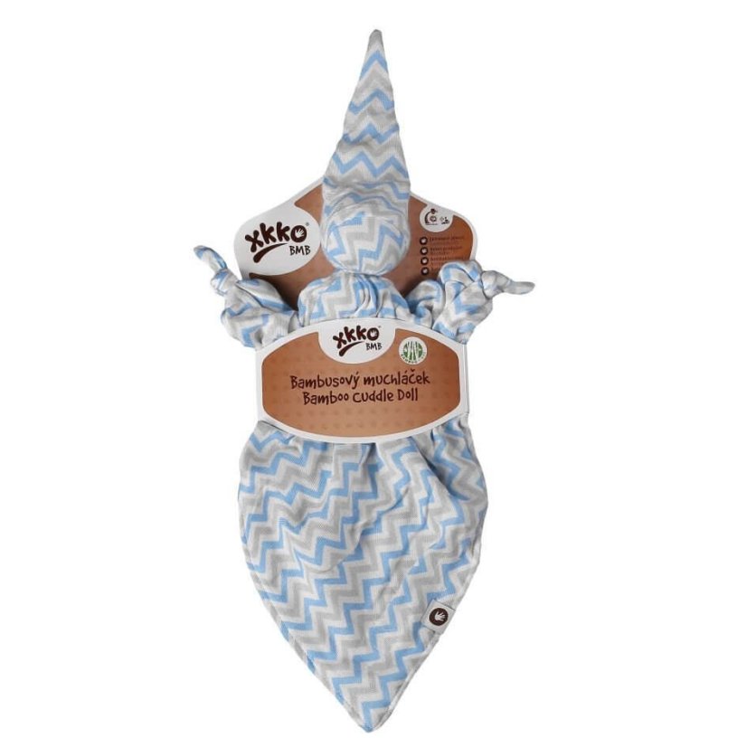Bambusový muchláček se vzory pro chlapce XKKO - Barva: Little Stars Turquoise