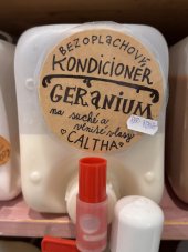 Bezoplachový kondicionér na suché a vlnité vlasy Geranium 100 g BEZOBAL Caltha