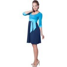 Těhotenské šaty Nataly Blue velikost 44 Victoria Grace