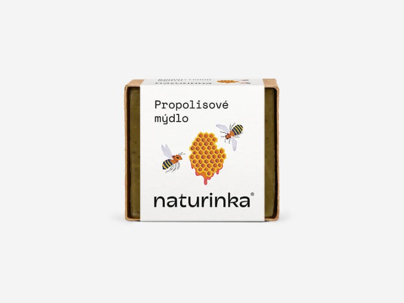 Mýdlo propolisové Naturinka - Varianta: 110 g v obalu