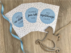 Milníkové kartičky pro miminko - POLKA DOT MINT Zuza Design