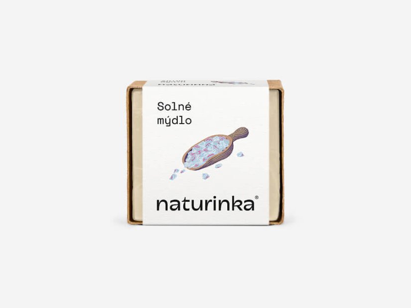 Mýdlo solné Naturinka - Varianta: 55 g v obalu