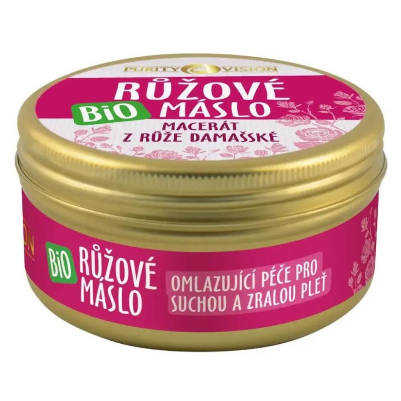 Bio Růžové máslo PURITY VISION - Velikost: 120 ml
