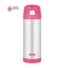 Dětská termoska s brčkem růžová Thermos