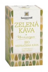 Zelená káva, nepražená 18 x 3 g SONNENTOR
