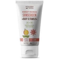 Opalovací tělové mléko Mango Baby & Family SPF 50, tuba 150 ml WOODENspoon