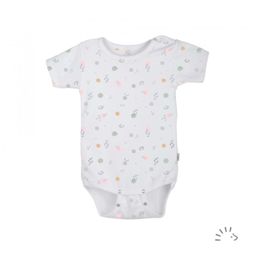 Body krátký rukáv bavlna Iobio - Barva: Birdy Dots, Velikost: 74/80