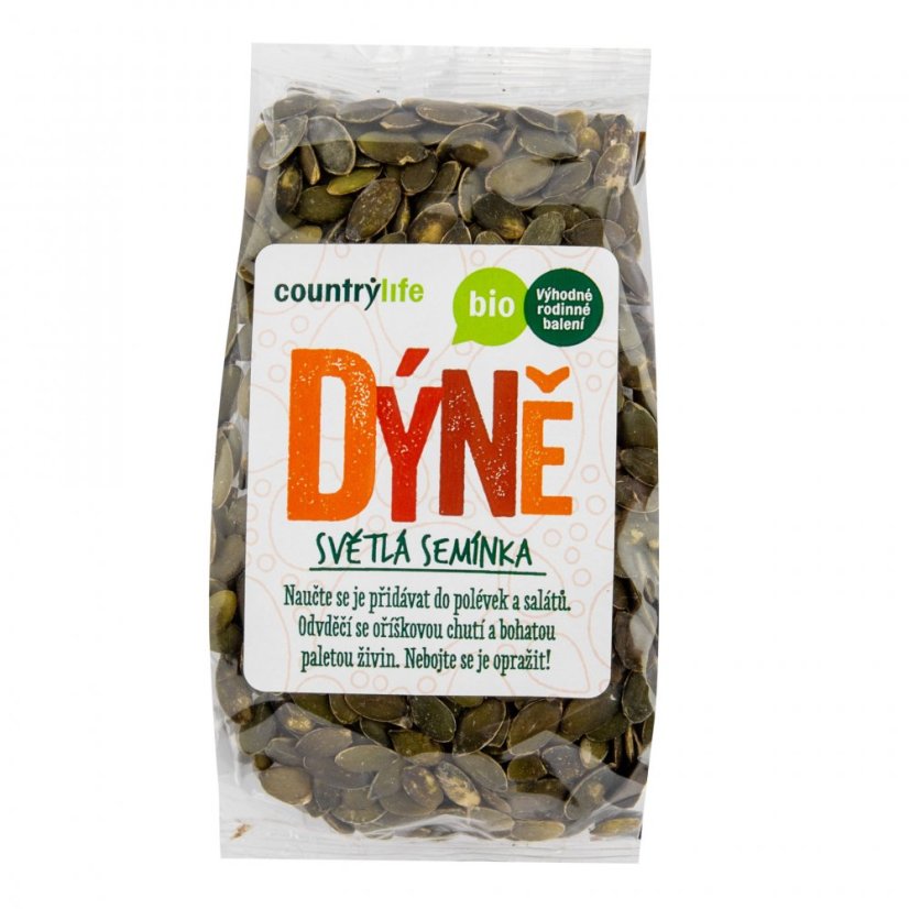 Dýňová semínka světlá 250 g COUNTRY LIFE