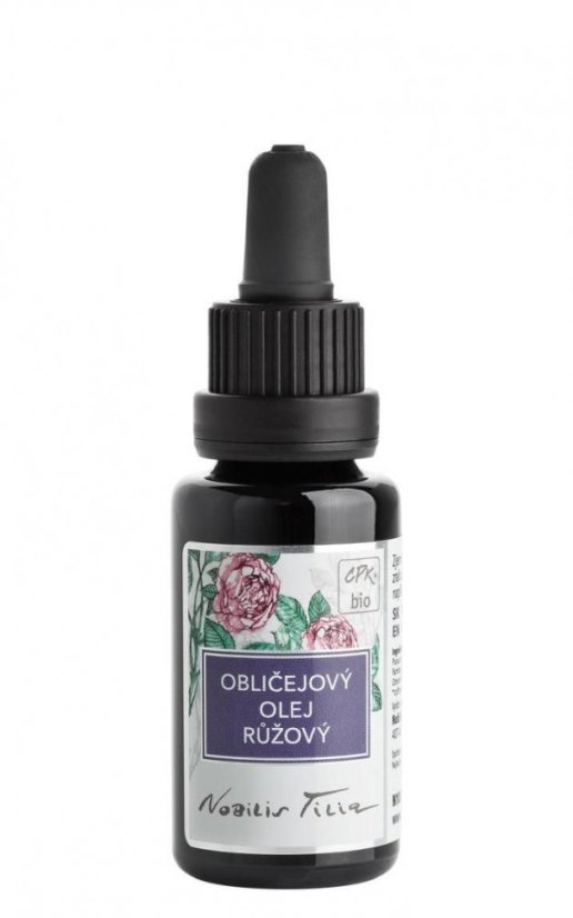 Obličejový olej růžový 20 ml Nobilis