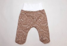 Dupačky do pasu s ťapkami - DINO hnědé Charita Strážnice