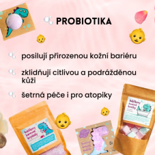 Bublíkova koupací pěna v prášku s probiotiky 160 g Pure Harmony
