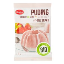 Puding jahodový bzl 40 g AMYLON