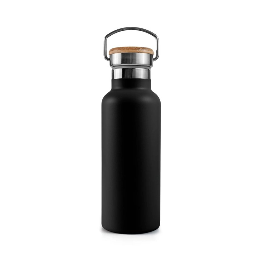 Nerezová lahev 1000 ml Bambaw - Barva: Jet Black
