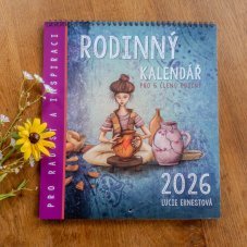 Rodinný kalendář 2026 Duhová kočka