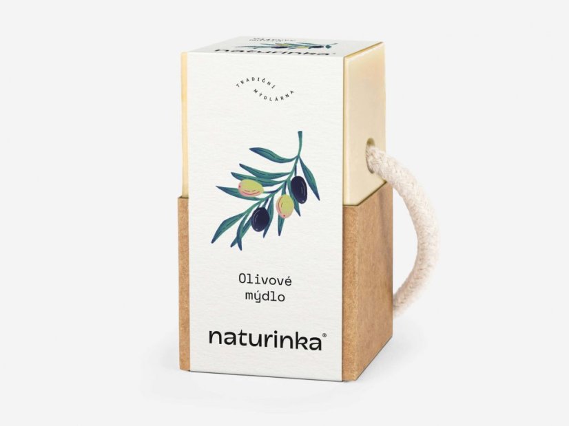 Mýdlo olivové Naturinka - Varianta: 55 g v obalu