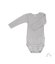Body dlouhý rukáv vlna/hedvábí Iobio - Barva: Light Grey, Velikost: 86/92