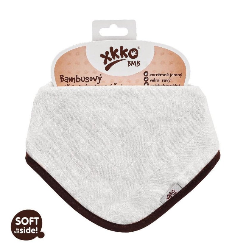 Bambusový slintáček/šátek jednobarevný XKKO - Barva: Turquoise