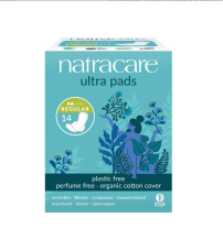 Menstruační vložky Ultra REGULAR s křidélky 14 ks NATRACARE
