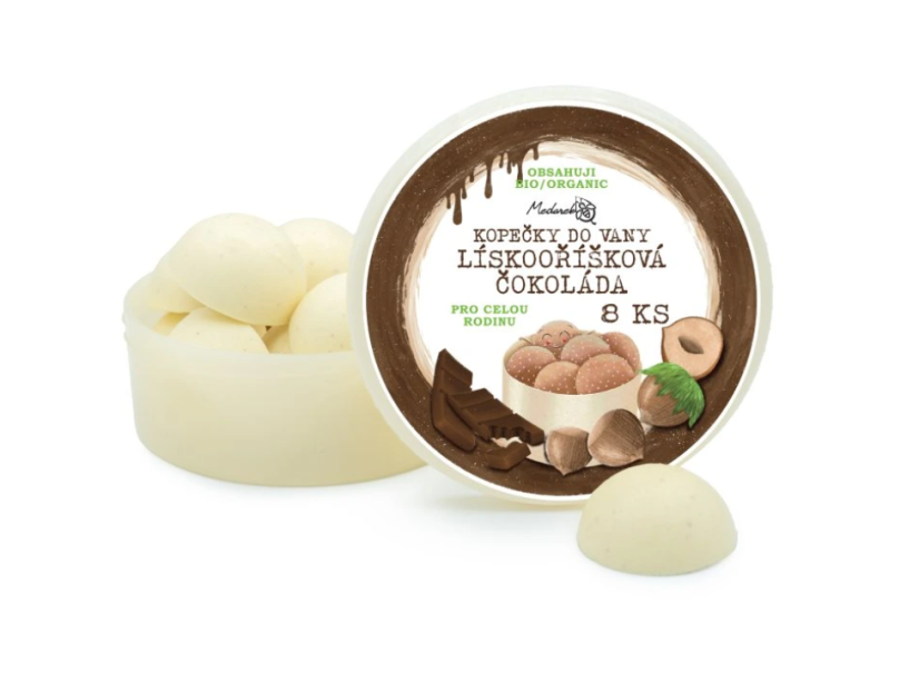 Kopečky do vany Lískooříšková čokoláda Medárek - Velikost: 30 g