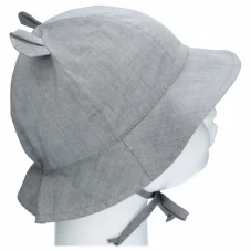 Letní klobouček s oušky UV 30 Šedá Dupeto